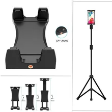 Держатель для мобильного телефона и планшета с зажимом, монопод для селфи и т. Д. Изготовлен из армированного пластика