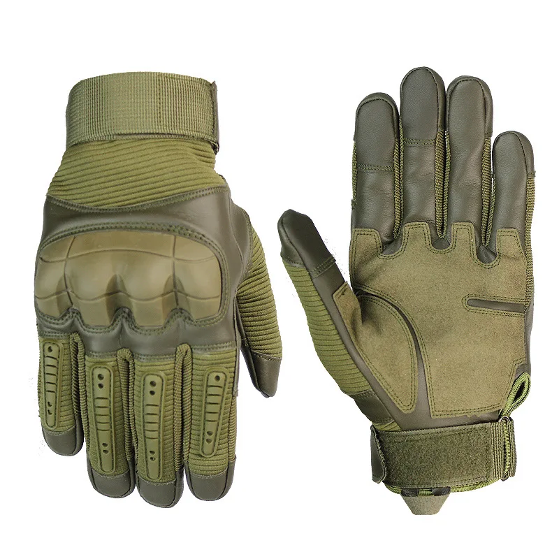 

Hike Full Finger Gloves Men Touch Screen Tactical Rubber Hard Knuckle Full Finger Gloves Military Army Paintball Airsoft Bicycle