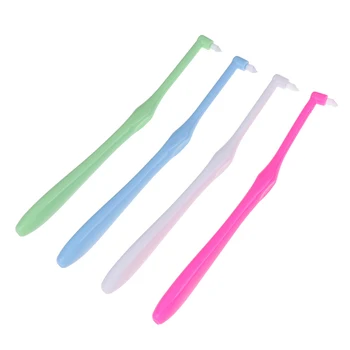 

HOT 1Pcs Small Head Soft Hair Correction Teeth Toothbrush Braces Dental Floss Oral hygiene Tooth Care