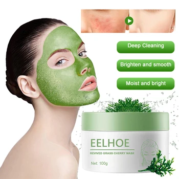 

Resurrection Grass Mud Mask Face Mask Plant Essence Moisturizing Repair Mask Facial Skin Care Cherry Washing Mask TSLM1