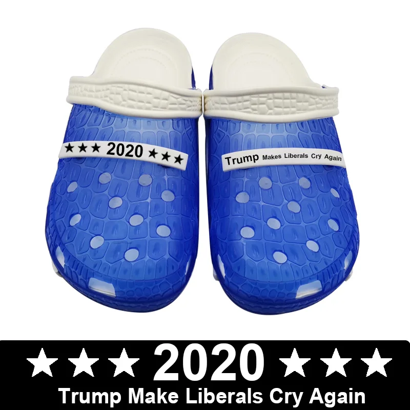 Trump/Коллекция 2020 года тапочки с вырезами в стиле Liberals Cry снова женские сабо из