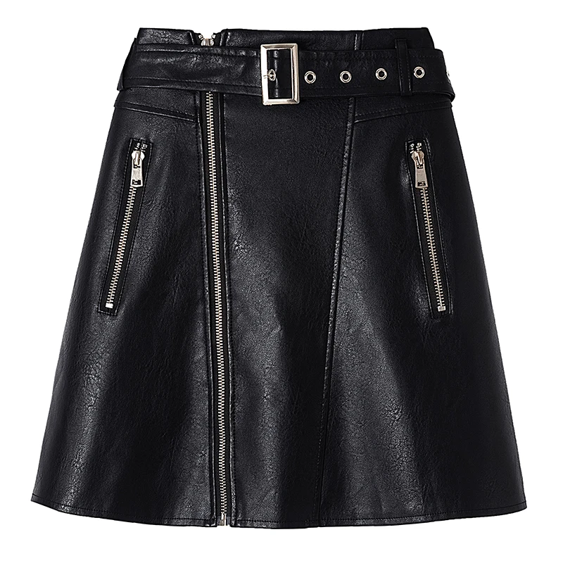 Женская винтажная юбка-карандаш из искусственной кожи черная юбка большого