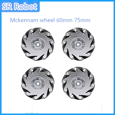 

4pcs 60mm Mecanum Wheel Omni Wheel Omnidirectional Typre For Arduino 60 Mm Aluminum Wheels DIY Smart Robot Car Chassis RC 4144