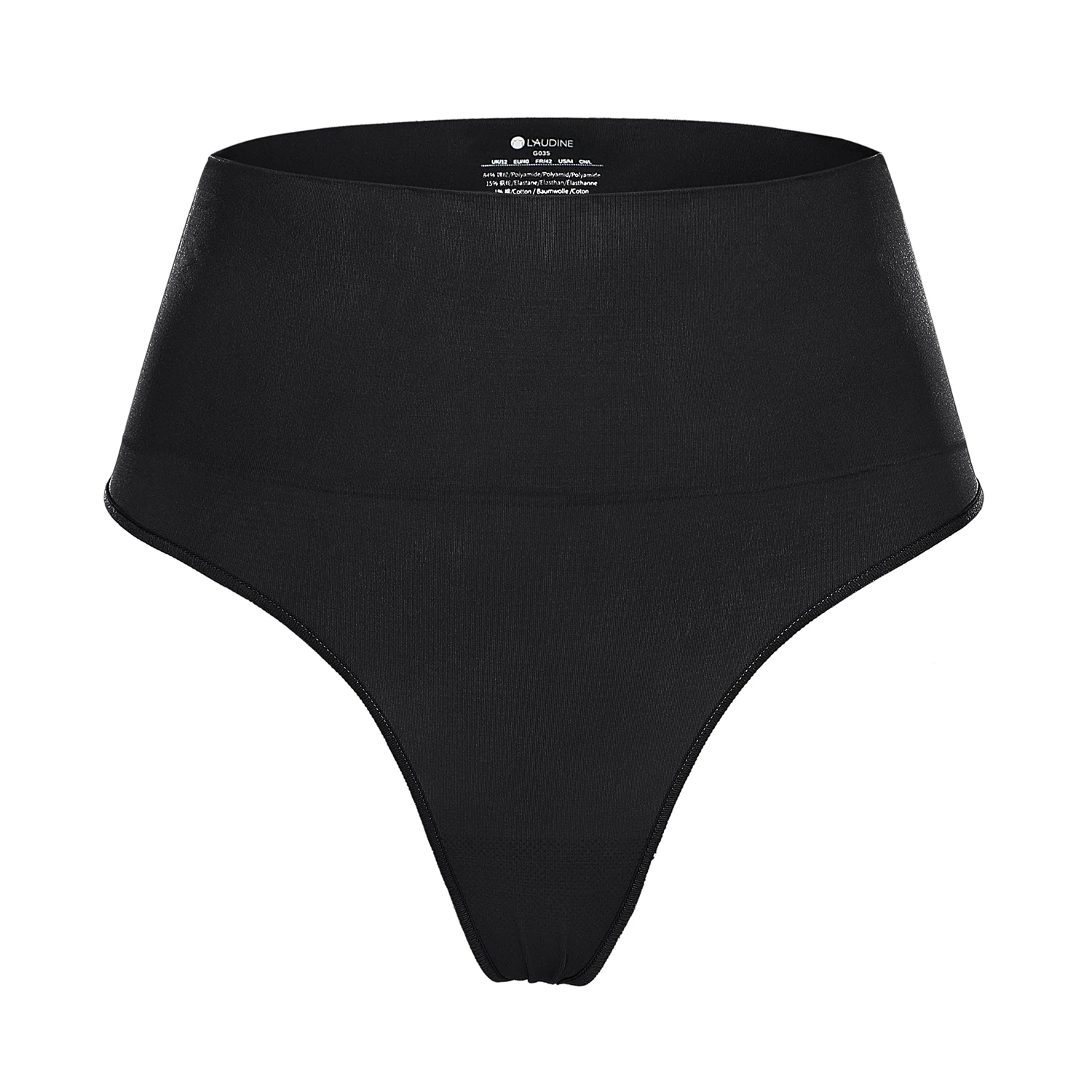 Women's Plus Size Thong Shapewear Tummy Control High Waisted Seamless