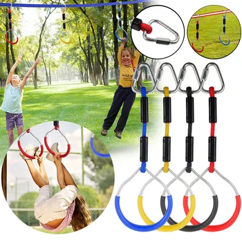 

Swing Professional Wood Gymnastic Rings Gym Rings with Adjustable Long Buckles Straps Workout For Home Gym & Cross Fitness#g3