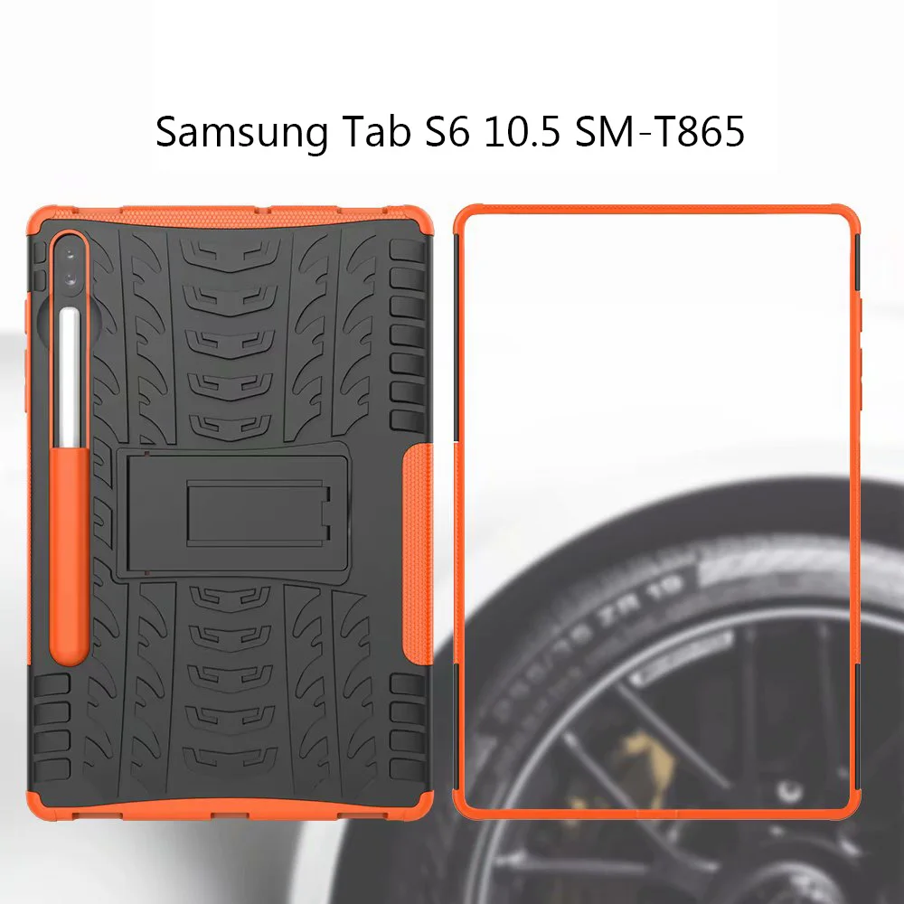 Чехол для планшета для samsung Galaxy Tab S6, 10,5, 2019, SM-T865, SM-T860, T860, безопасный, ударопрочный, сверхпрочный, Жесткий Чехол-подставка из ТПУ