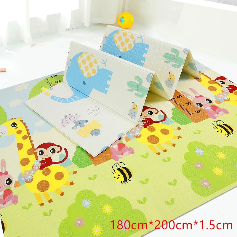 

Baby Creeping Mat Thick Foldable Household Multi-functional Double-Sided Kids' Play Mat Infant Climbing Pad XPe