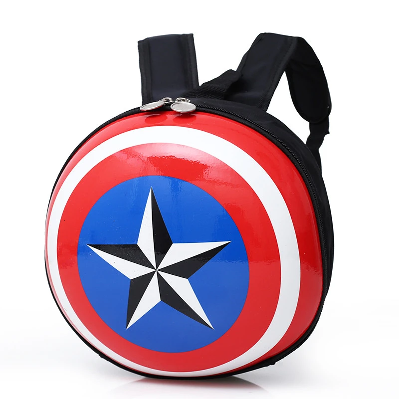 

Children Vintage Mini Stranger Things Backpack Round Waterproof Captain America Back School St Bags For Girls Boys