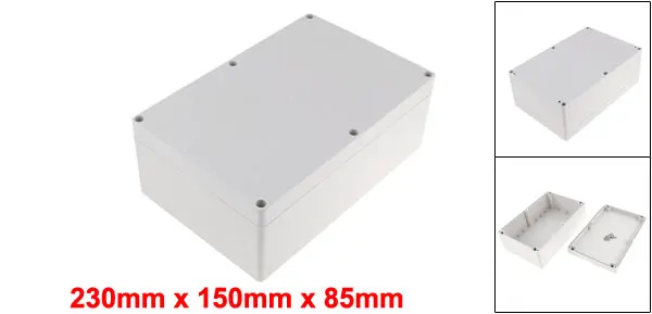 Uxcell 158x90x40 мм электронный водонепроницаемый герметичный ABS DIY распределительный проект коробка корпус серый 115x90x55 мм 160x55x45 мм - Цвет: 230x150x85mm