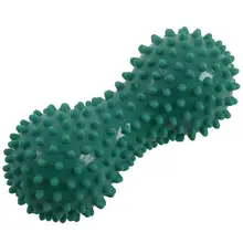 Peanut Shape Spiky Massage Ball PVC Foot Trigger Point Stress Relief Massager, black