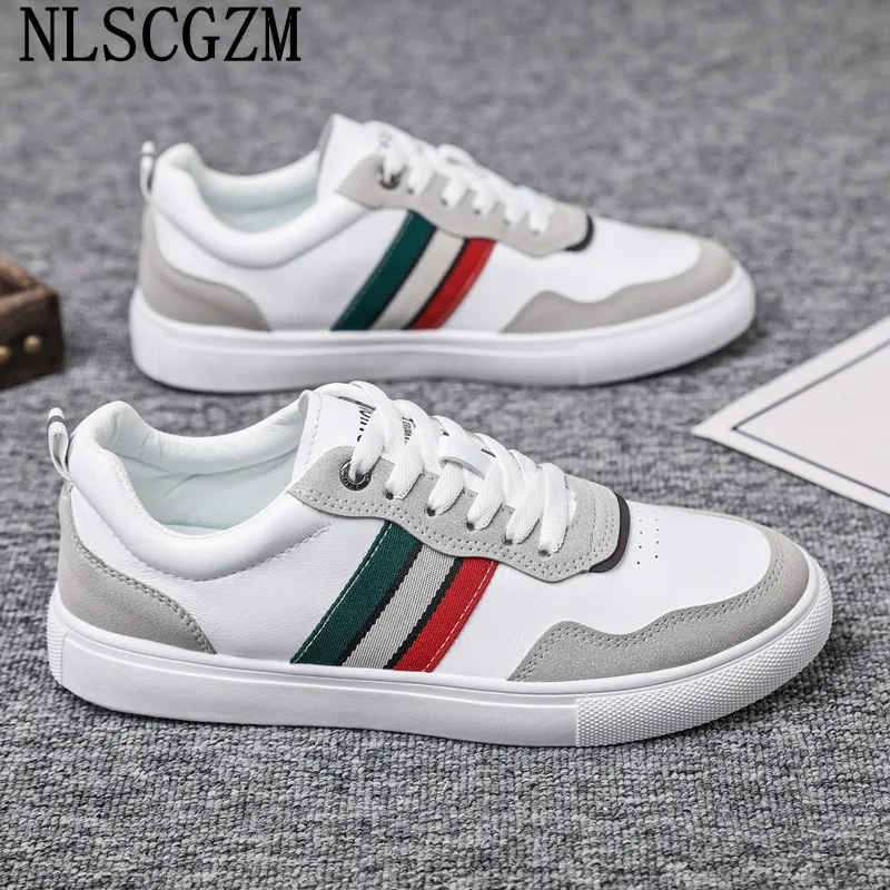 

Skateboard Sports Shoes Men Running Shoes for Man 2024 Luxury Designer Sneakers Leather Casual Shoes Men кроссовки мужские
