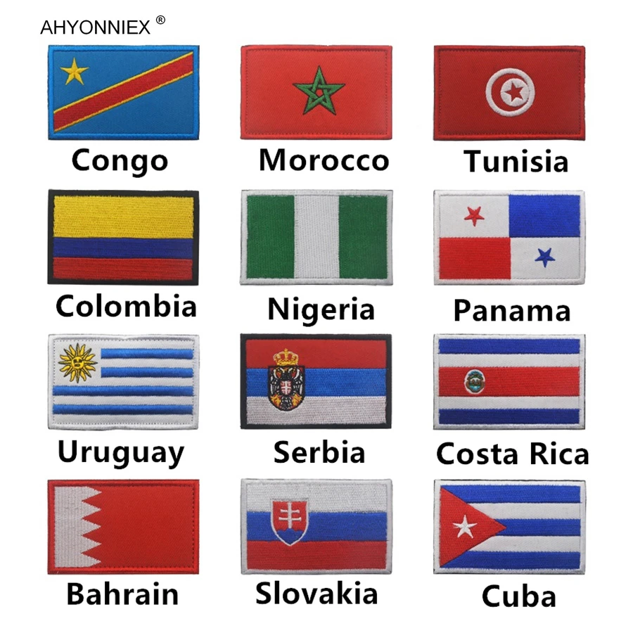 1pc Cuba Slovakia Colombia Serbia Uruguay Nigeria Costa Rica Embroidered Badge Flag Patches For Clothes Backpack Sew On Stickers Patches Aliexpress 1pc Cuba Slovakia Colombia Serbia Uruguay Nigeria Costa Rica Embroidered Badge Flag Patches For Clothes Backpack Sew On Stickers Patches Aliexpress