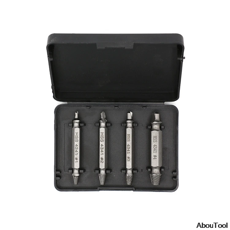 5PCS Damaged Screw Extractor Set Easy Out Broken Screw Bolt Remover Kit XL 