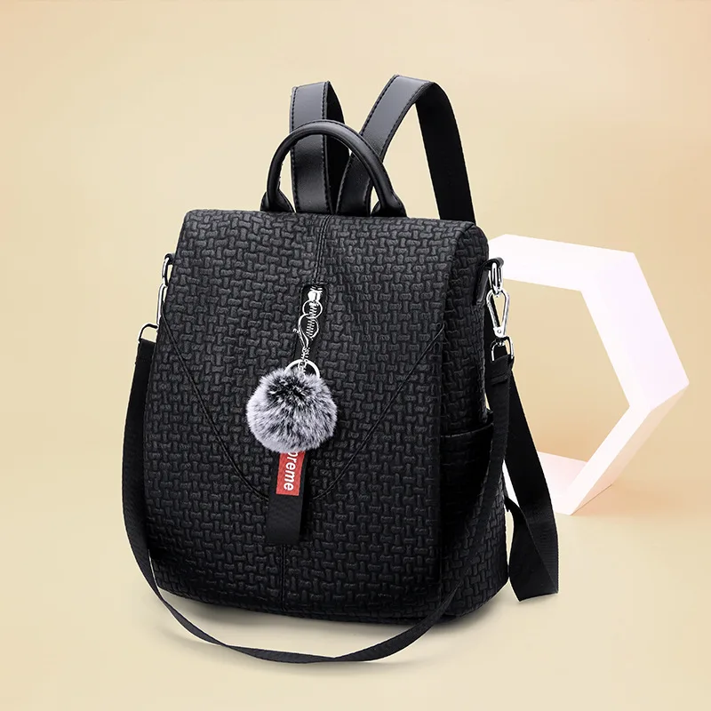 

[10 from the Grant] Retro Texture WOMEN'S Fashion Handbag Bag Cool Backpack Students Korean-style One-Shoulder Handbag