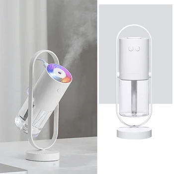 

Portable Mini Air Humidifier 200ml Mist Air Purifier 360 Degree Rotary 7 Color Lights Home Office Clear Odor