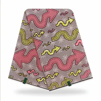 

African Veritable Wax Guaranteed Real Pagne fabric 6yard/lot Soft High Quality African Fabric Print ankara Veritable Wax
