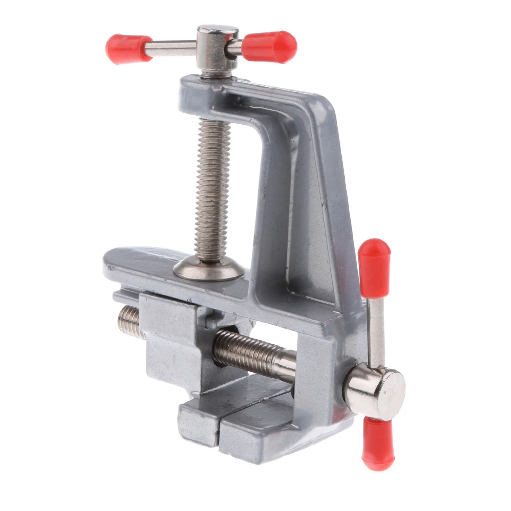 3.5'' Mini Aluminum Alloy Table Vise Metal Vice Clamp Clip Tool DIY for Crafts, Arts, Detailing, Woodworking, Workbench