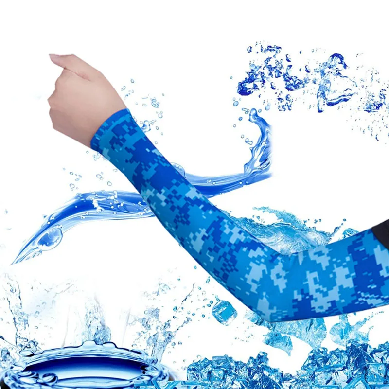 Ice Arm Sleeves Warmers Outdoor Sports Sun Shield UV Protection Hand Cover Cooling Running Fishing Cycling Ski Cycling Basic
