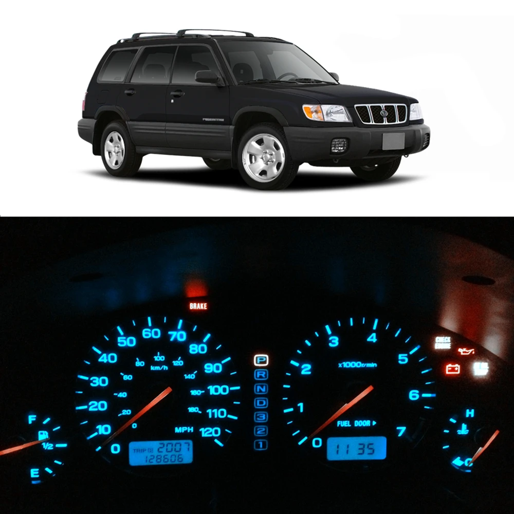 Приборная панель WLJH 8x12 В набор светодиодсветильник ламп для Subaru Forester 1997 1998 1999 2000