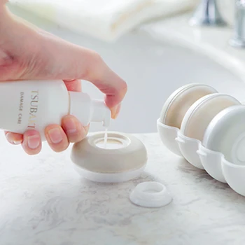 

4 pcs Travel Sanitary Lotion Dispensing Box Portable Pressing Hand Soap Dispenser