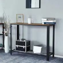 Console Table Hallway Table Side Table Sideboards for Living Room Corridor Entryway Table Furniture Wood Desktop Metal Frame american country wrought iron wood console table desk side table living room entrance metal crafts