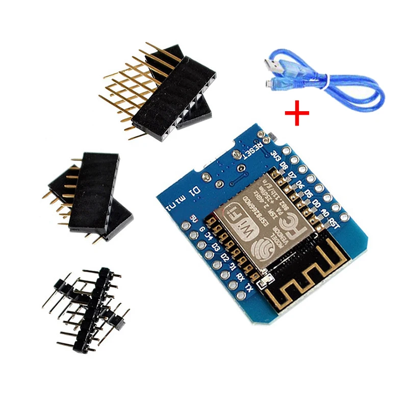 ESP8266 ESP-12 ESP-12F CH340G CH340 V2 Usb Wemos D1 Mini Wifi Development Board Nodemcu Lua Iot 3.3V Met Pins | Электронные