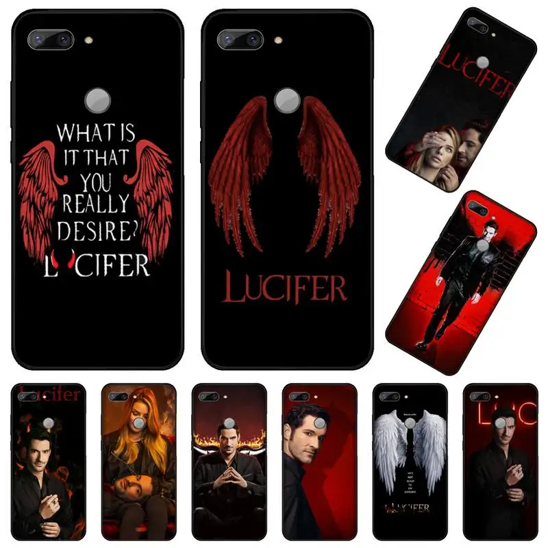 

American TV Degenerate angel Lucifer Phone Case For Huawei Enjoy 7 7s 8 8e 9 9e 10 plus P8lite 2017 Honor 5a view9 play 3e