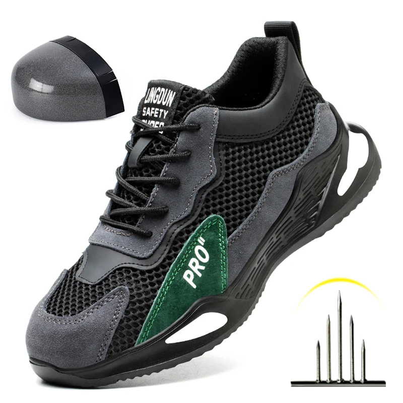 Safety Work Shoes Construction Men Outdoor Steel Toe Cap Shoes Men Puncture Proof Lightweight Safety Boots safety shoes,men shoes