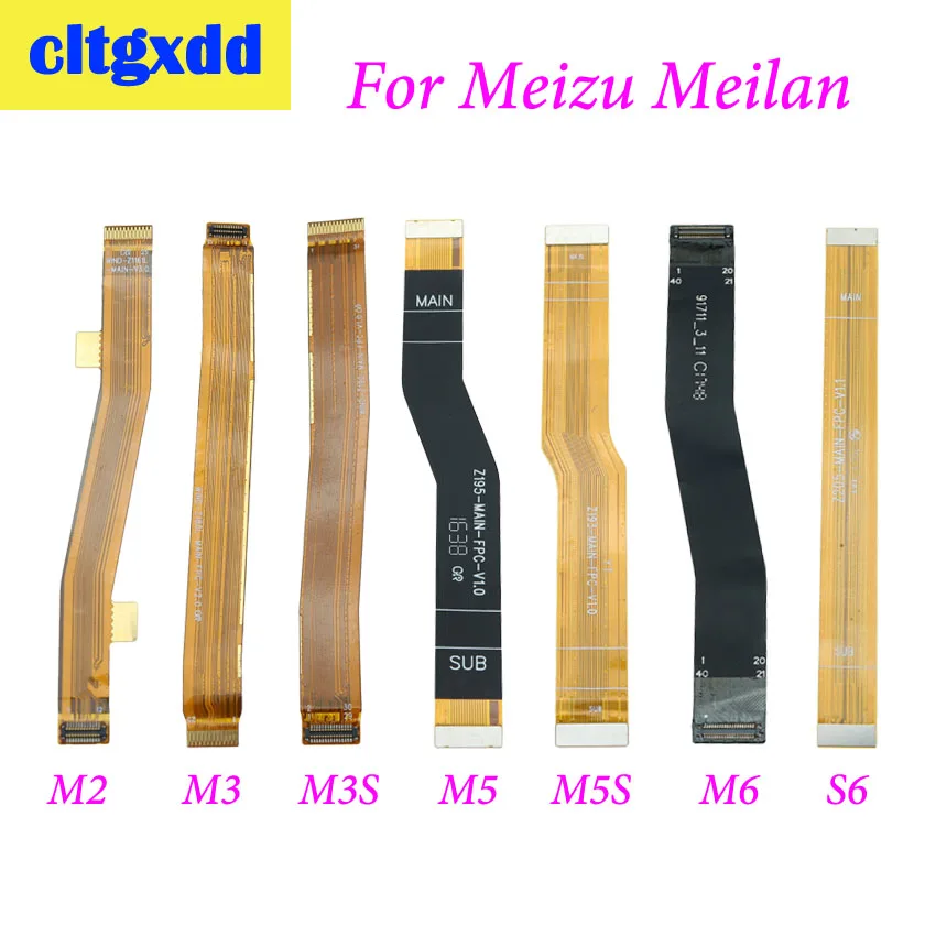 

cltgxdd 1pc For Meizu Meilan M2 M3 M3S M5 M5S M6 S6 Main Board Flex Cable Mainboard Motherboard Connector LCD Ribbon Replacement