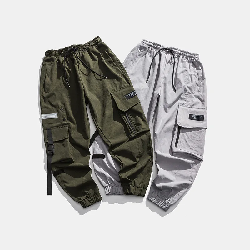 

Northern Boundary Men'S Wear 2020 Spring New Style Webbing Pocket Bib Overall Men's Loose-Fit Japanese-style Casual Pants MEN'S
