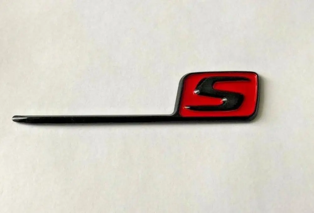 Gloss Black Red S Sticker Decal Emblem Badge for A45 CLA45 C43 C63 GLA45 GLC | Автомобили и мотоциклы