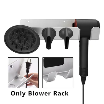 

Home Bathroom Shelf Hair Dryer Holder Hanger Iron Dormitory Wall Mount Hotel Storage Rack Stand Bracket Organizer For Dyson
