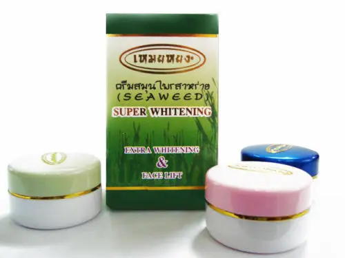 

Super Extra Whitening Cream Face lift natural Algae skin care, Relieve acne,Moisturizer , night repair cream 3pcs/set