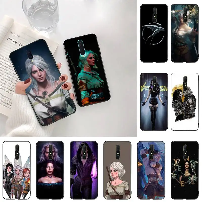 Yennefer Ciri Wizard Wolf TPU черный чехол для телефона Корпус Oppo A5 A9 2020 Reno2 z Renoace 3pro