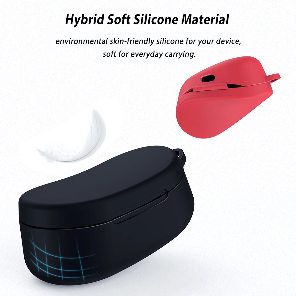 Чехол для Xiaomi Redmi Airdots силиконовый чехол наушников Air Dots Mi TWS защитный с