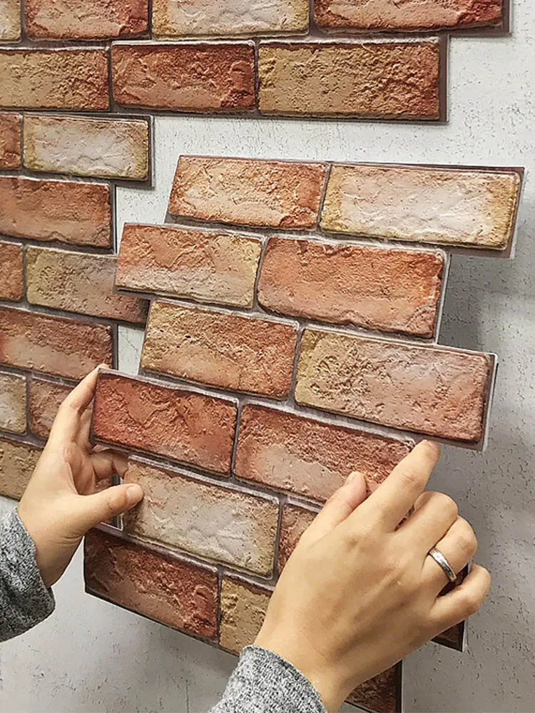 3D three-dimensional wall stickers wall skirt stickers self-adhesive