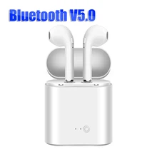 I7s TWS bluetooth-наушники, беспроводная гарнитура, Мини спортивная музыка, портативная стереогарнитура, Bluetooth 5,0, зарядная коробка для смартфонов