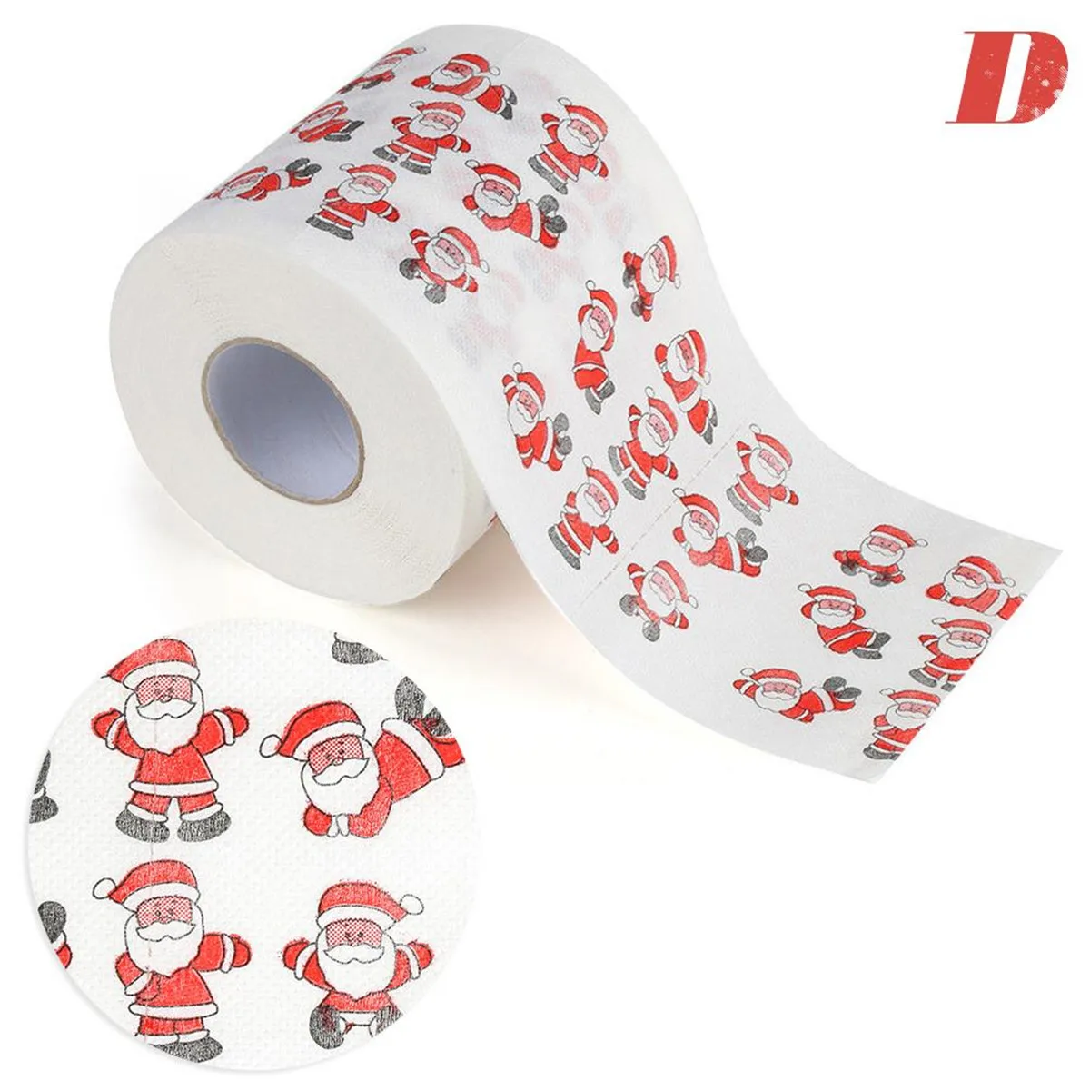 1 шт. Рождественский рулон туалетной бумаги домашний Санта Клаус для ванной обеденный рулон бумажное Рождественское украшение Рождественский орнамент поставки ткани - Цвет: 4