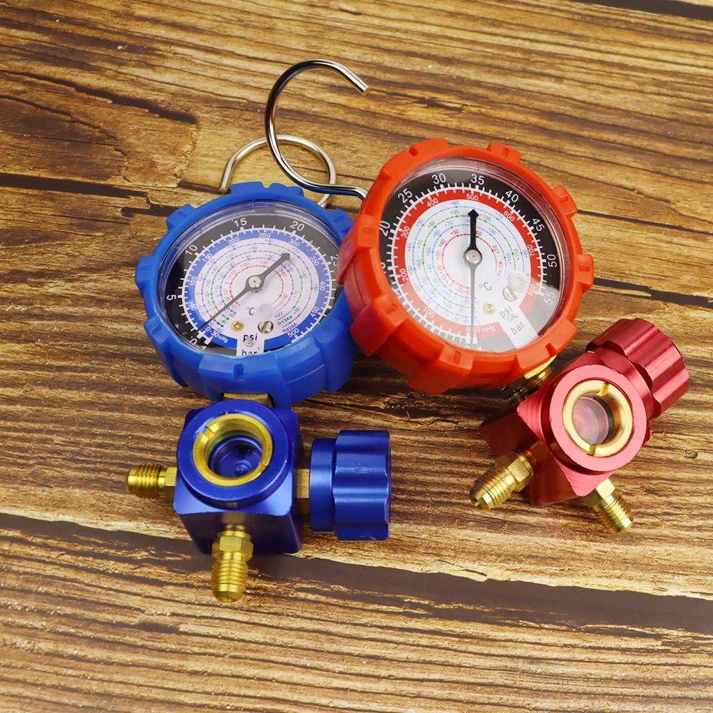 R410A冷媒とブラス製マニホールドゲージセット R410A冷媒とブラス製マニホールドゲージセット マニホールドゲージ