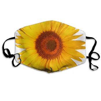 

Polyester Anti-dust Mouth Mask - Cute Sunflower Funny Pattern Washed Reusable Mouth-Muffle - Fashion Printed Face Masks for