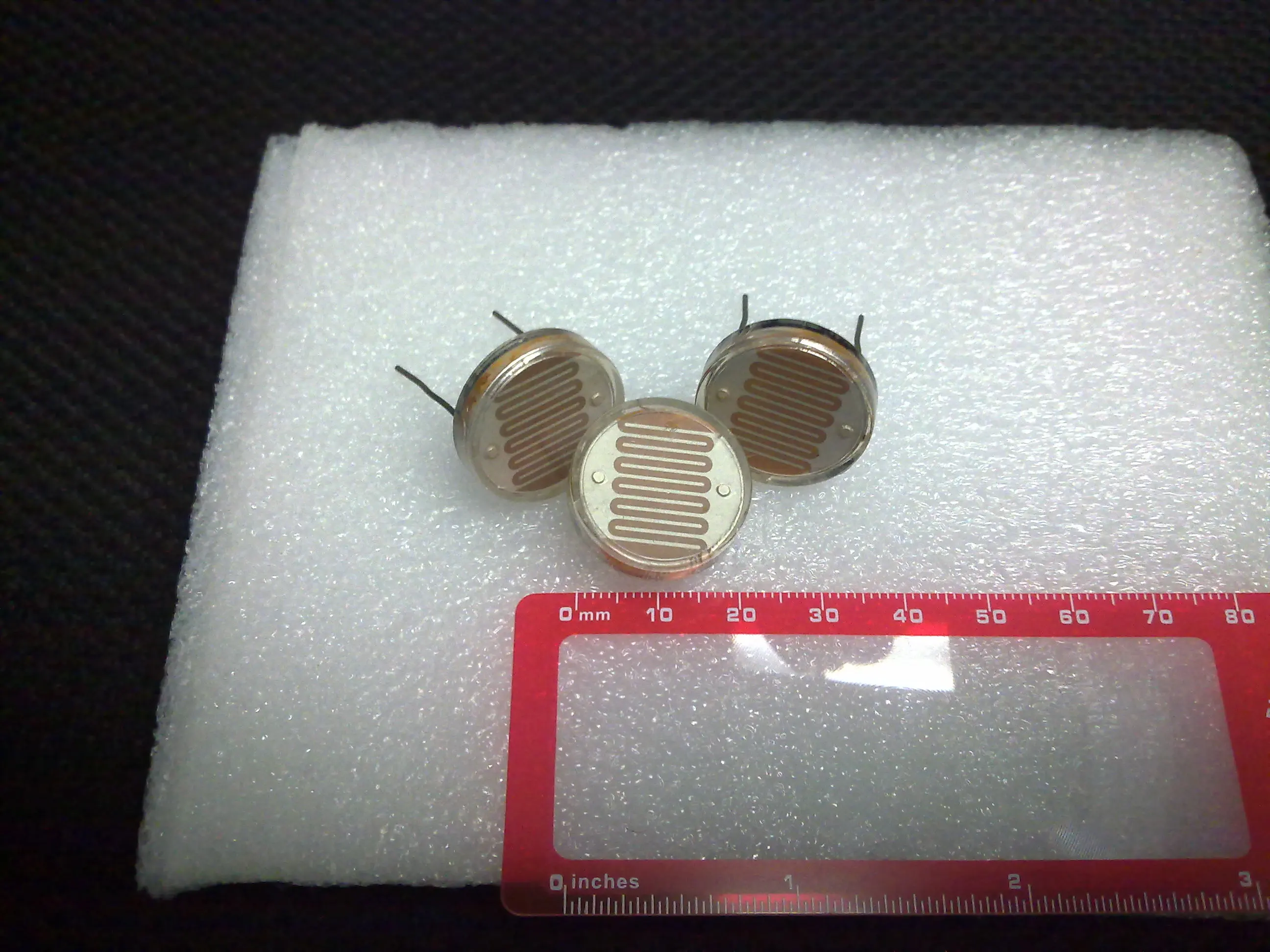 100pcs/bag 20mm Metal shell glass package CDS light sensor LDR Photoresistance MJ20510 MJ20515 MJ20525 MJ20558