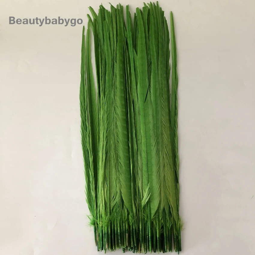 50-55cm 20-22inch Silver Paint Ringneck Pheasant Tails Feather Natural Chicken Feathers For Carnival Halloween Decorations Craft
