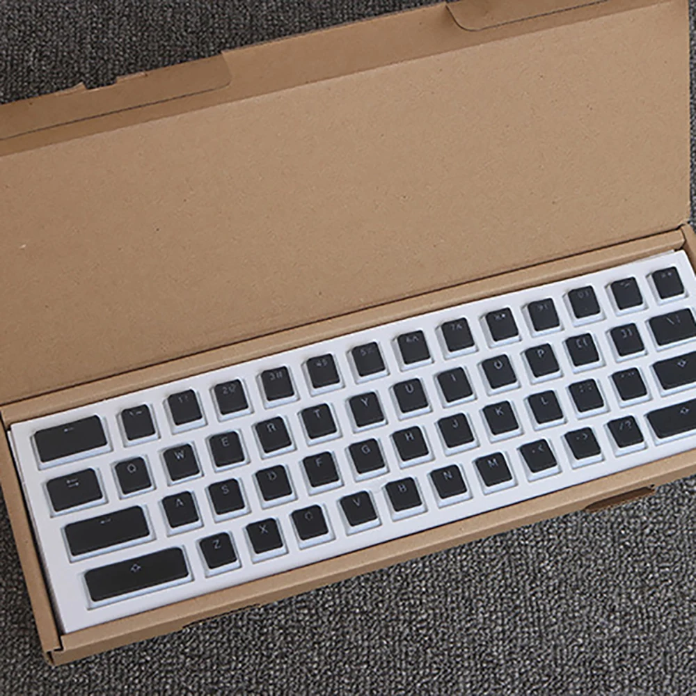 Матовые колпачки для ключей механическая клавиатура 104 клавиш PBT с подсветкой полупрозрачные двухслойные колпачки для MilkKey для RGB