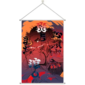 

Demon Slayer Kimetsu no Yaiba Rengoku Kyoujurou Alloy Fabric Wall Poster Scroll 60x90cm 24x36inches