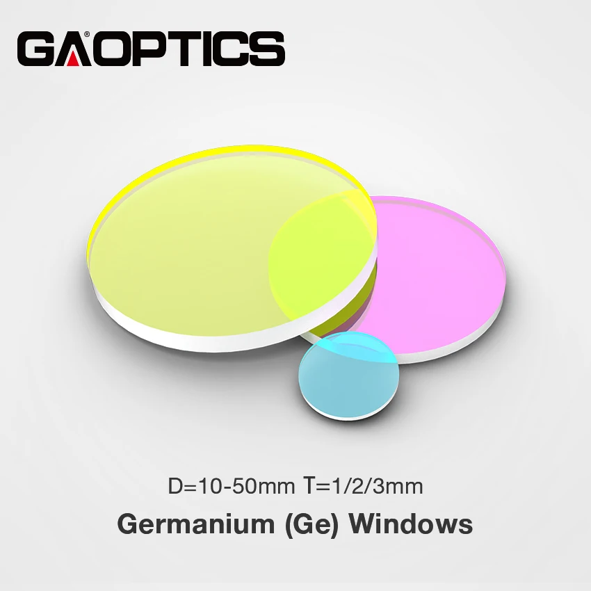 

Optical Infrared Crystal Germanium/Ge Windows For Thermal Camera AR@8-12um Dia 10mm to 50mm