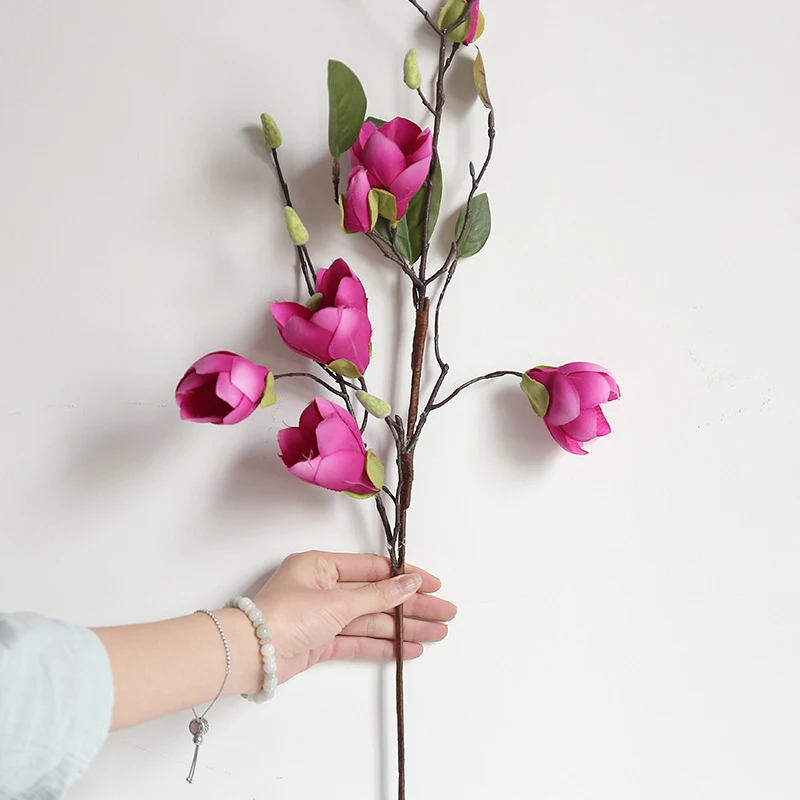 

Decorations Traditional Artificial Yulan Magnolia Bouquet Craft Flower Wedding