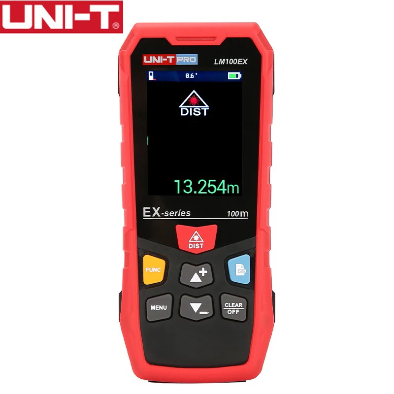 Лазерный дальномер UNI T LM100EX вращающийся профессиональный лазерный с цветным