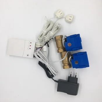 

Automatic Water Leak Shut Off Valve System,Water Leak Detector with 2 Valves,for Pipe Flood Prevention for Washing Machines