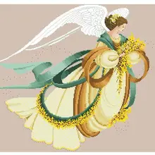 Золотая коллекция Счетный Набор для вышивки крестом Ангел осени богиня-фея