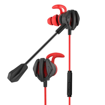 

Portable Dynamic Noise Reduction In-Ear Wired Call Earphones Gaming Computer Earpiece With Dual Mic In-ear bass with wheat